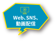 Web、SNS、動画配信